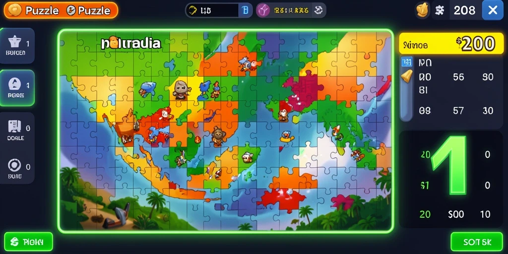 Tampilan awal game yang menarik dan penuh warna.