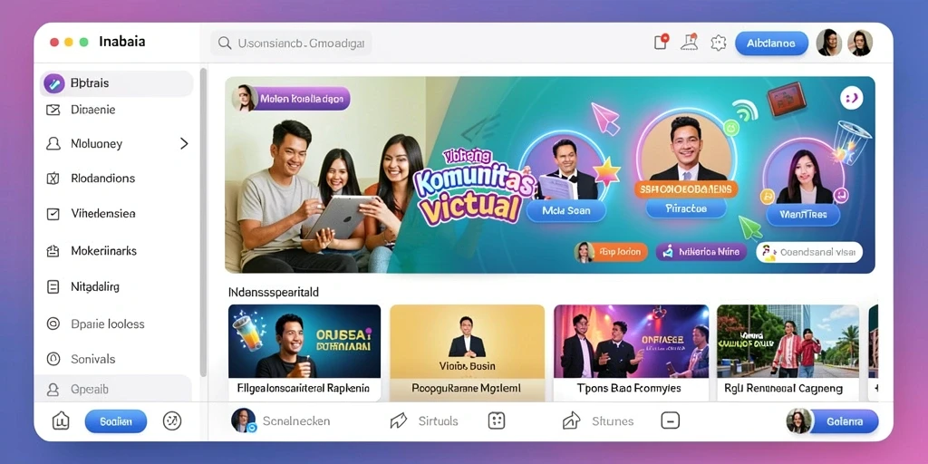 Tampilan antarmuka utama yang menarik dan user-friendly.