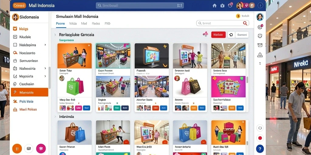 Menu utama yang intuitif dan mudah digunakan.