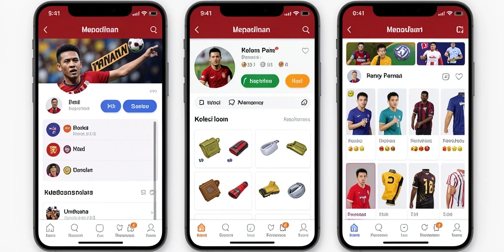 Tampilan antarmuka aplikasi yang menarik dan user-friendly.