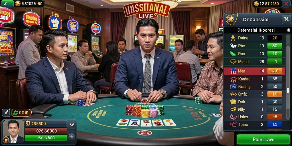 Tampilan antarmuka GF777 yang menarik dan intuitif.