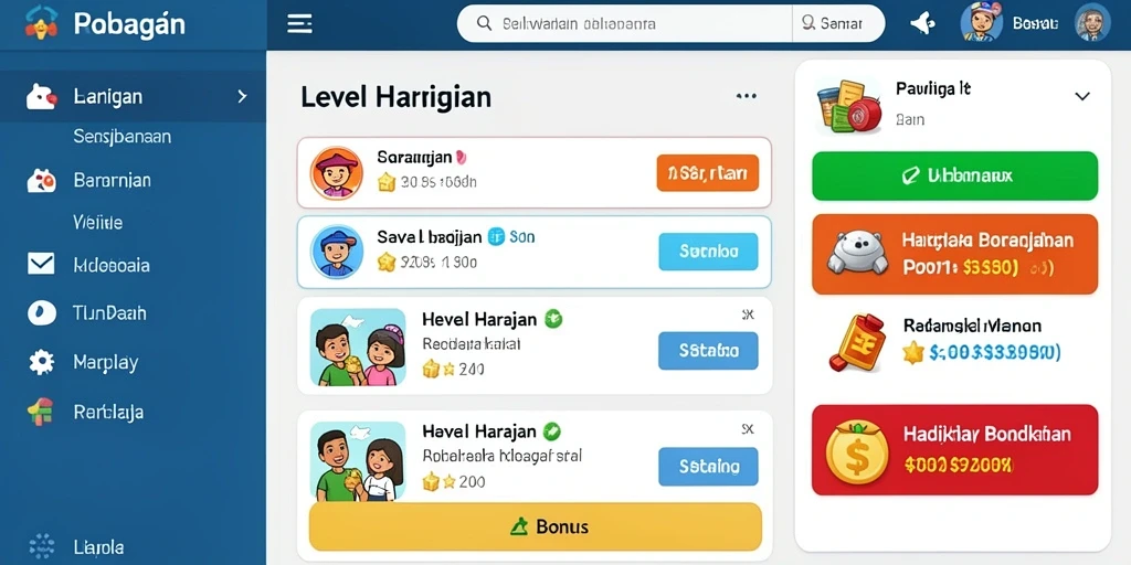 Tampilan menu utama yang menarik dan intuitif.