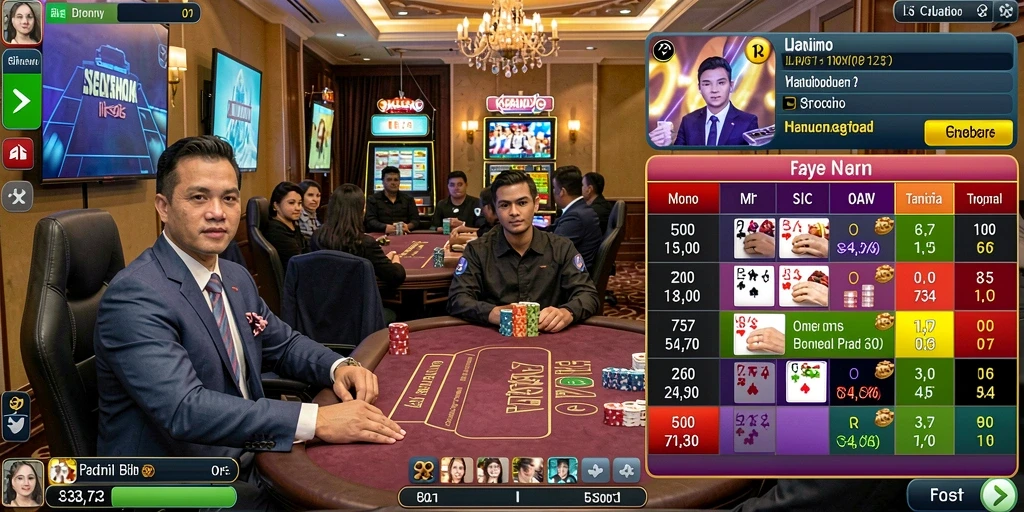 Screenshot menunjukkan halaman utama dengan berbagai pilihan permainan.
