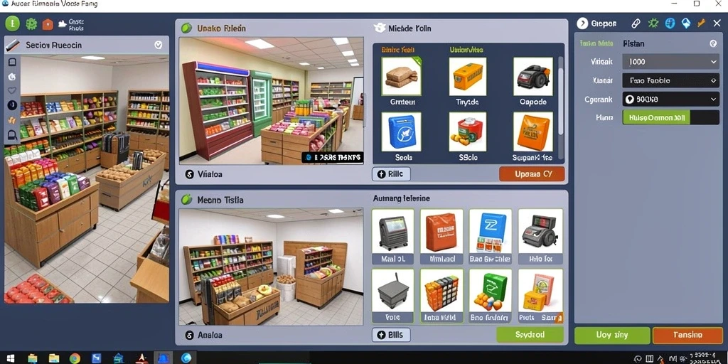 Tampilan dunia virtual yang menakjubkan.
